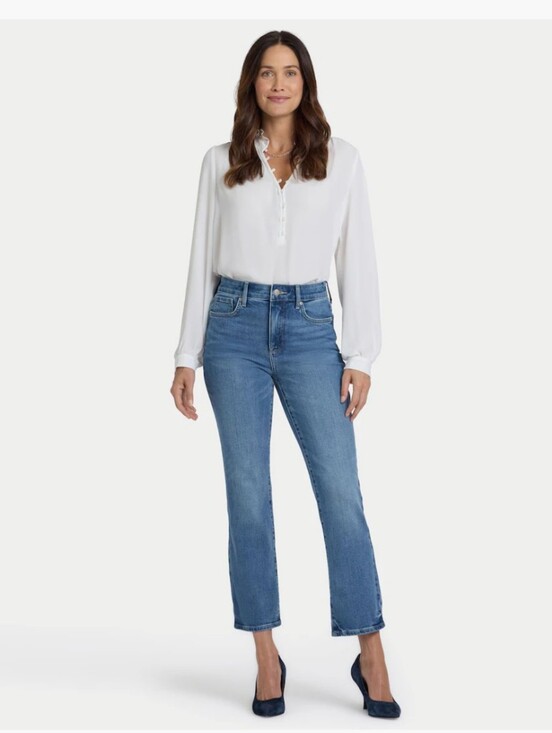 NYDJ Denim - NWT, NYDJ Higher Rise Marilyn Straight Ankle Jean In Size 8 Petite
